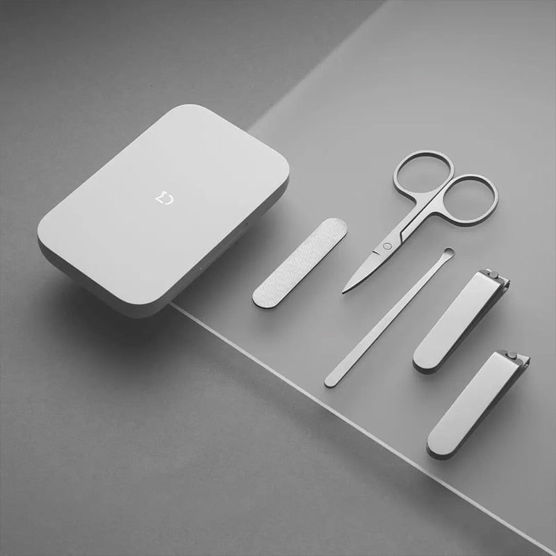 Xiaomi Mijia Nail Clipper Stainless Steel Set Trimmer Pedicure Care Clippers Earpick Nail File Professional Beauty Tools