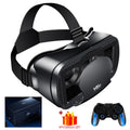 Virtual Reality 3D VR Headset Smart Glasses Helmet for Smartphones Cell Phone Mobile 7 Inches Lenses Binoculars with Controllers