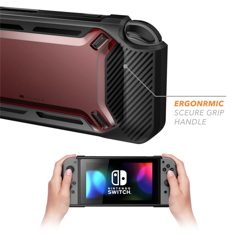 Rugged Case For Nintendo Switch 2017 Release MUMBA Heavy Duty Slim Rubberized Snap on Hard Cover Case