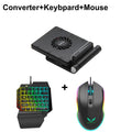 3 In 1 PUBG Controller Mobile Gamepad Cooler Fan Gaming Keyboard Mouse Converter For IOS Android Phone PUBG Adapter