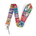 CA1598 Cartoon Cute Lanyard For Keys Hanging Ropes Phone Badge Neck Straps Plants Necklaces Fashion Accessories