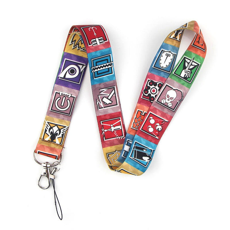 CA1598 Cartoon Cute Lanyard For Keys Hanging Ropes Phone Badge Neck Straps Plants Necklaces Fashion Accessories