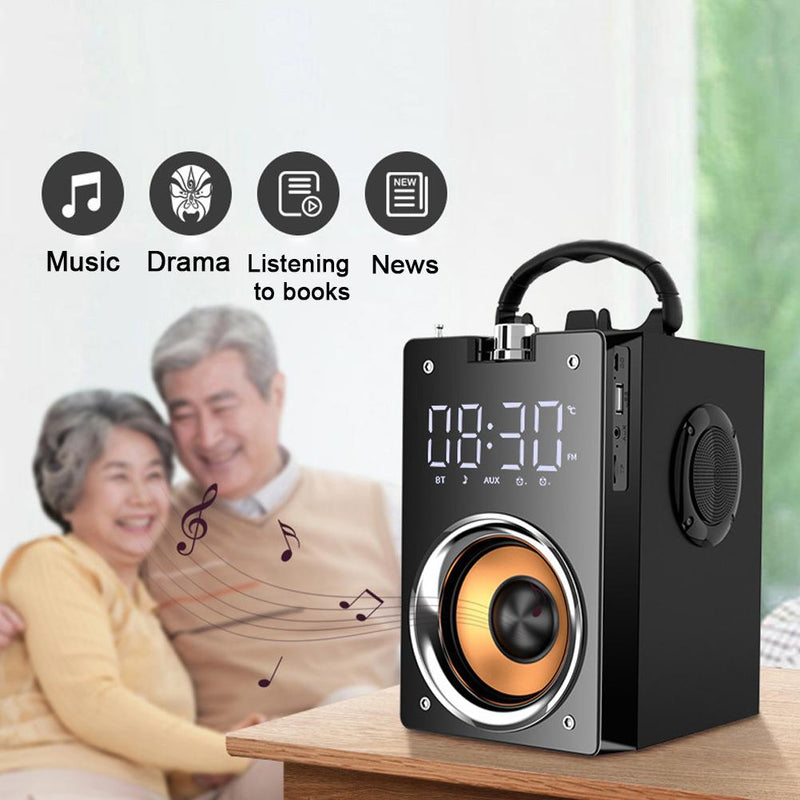 Super Bass Bluetooth Speakers Portable Column High Power 3D Stereo Subwoofer Music Center Support AUX TF FM Radio HIFI BoomBox