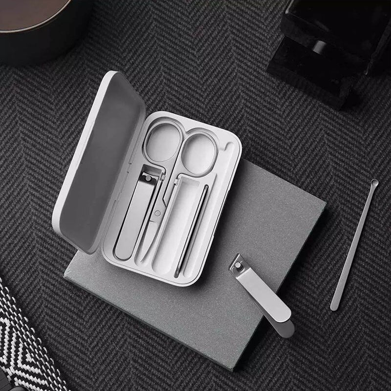 Xiaomi Mijia Nail Clipper Stainless Steel Set Trimmer Pedicure Care Clippers Earpick Nail File Professional Beauty Tools