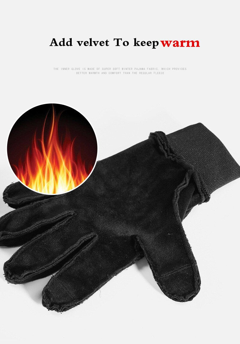 XiaoMi mijia warm windproof gloves touch screen water repellent non-slip mitten ski riding sports gloves winter men and women