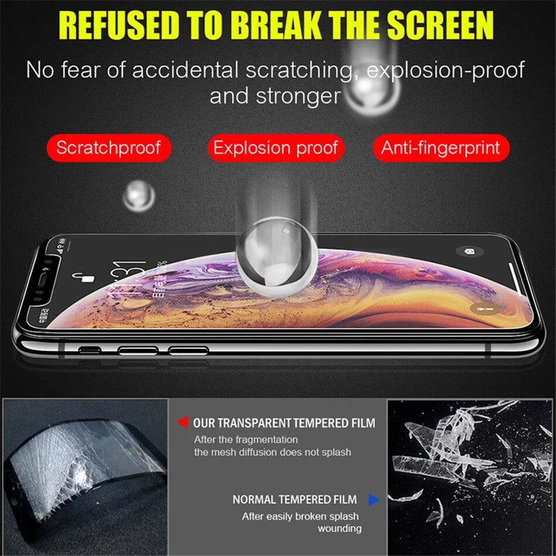 5PCS 9H Tempered Glass For iPhone 12 13 Mini X Xs Xr 11 Pro Max 7 8 6 6s Plus SE 2020 5 5s Screen Protector