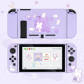 GeekShare Nintend Switch Case Cute Steamed Bread Rabbit Cartoon Soft Full Cover Back Girp Shell For Nintendo Switch Accessories