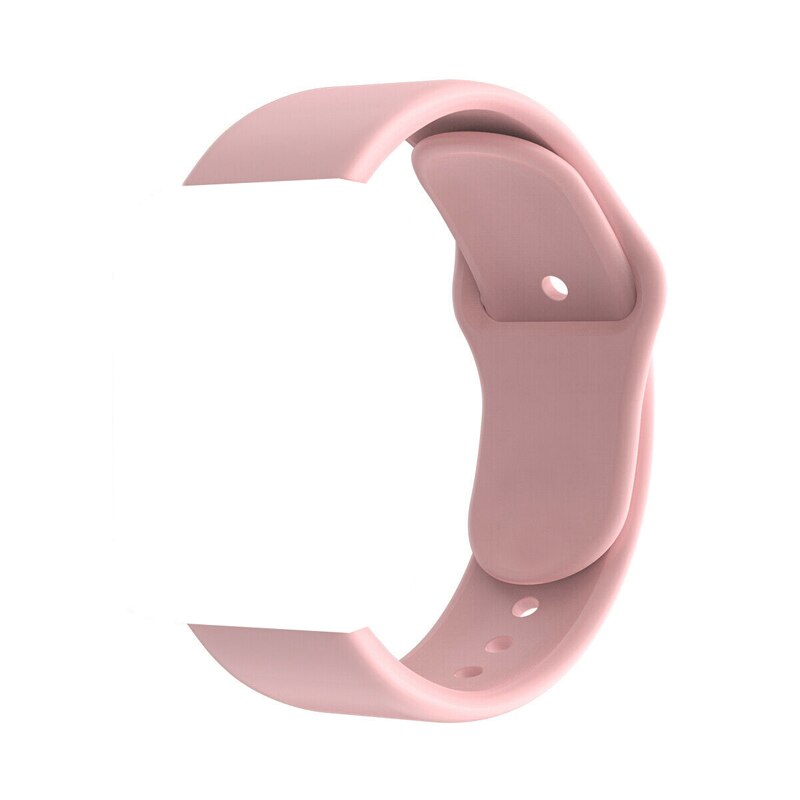 Universal Silicone Strap For Y68 D20 D28 Smartwatch Replace Soft TPU Wrist Watchband Belt Smart Watch Band Black Pink White