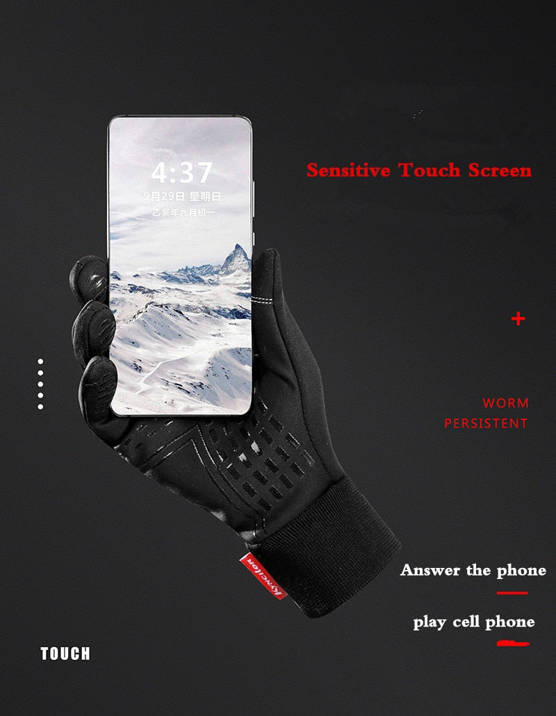 XiaoMi mijia warm windproof gloves touch screen water repellent non-slip mitten ski riding sports gloves winter men and women