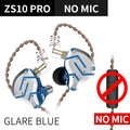 KZ ZS10 Pro Noise Cancelling Earphones 4BA+1DD Hybrid 10 driver Units HIFI Bass Earbuds in ear Monitor Metal Headset