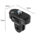 Aluminum Alloy 1/4 inch Mini Tripod Adapter Mount for GoPro Hero 9 8 7 6 5 4 Black Sjcam M10 Xiaomi Yi 4K Eken Go Pro Accessory