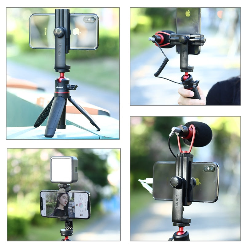 Ulanzi ST-17 Universal Smartphone Tripod Mount Vertical Shooting 360 Rotation Phone Mount Holder for iPhone Android