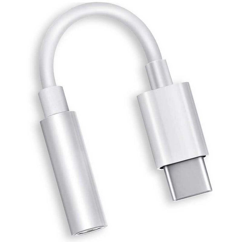 USB Type C Male to TRRS OMPT 3.5mm Jack Female Adapter White Audio Hifi Stereo Sound AUX Earphone Cable Converter Plug