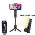 FANGTUOSI Wireless Bluetooth Handheld Gimbal Stabilizer Mobile Phone Selfie Stick tripod with fill light shutter for IOS Android