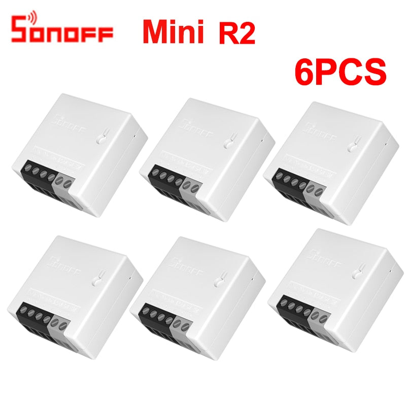 Sonoff Mini R2 Wifi Smart Switch MINIR2 2 Way Modules eWeLink APP DIY Switch Wireless Remote Control Work with Alexa Google Home