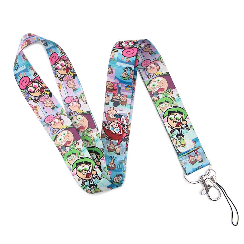 CA1598 Cartoon Cute Lanyard For Keys Hanging Ropes Phone Badge Neck Straps Plants Necklaces Fashion Accessories