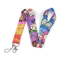 CA1598 Cartoon Cute Lanyard For Keys Hanging Ropes Phone Badge Neck Straps Plants Necklaces Fashion Accessories