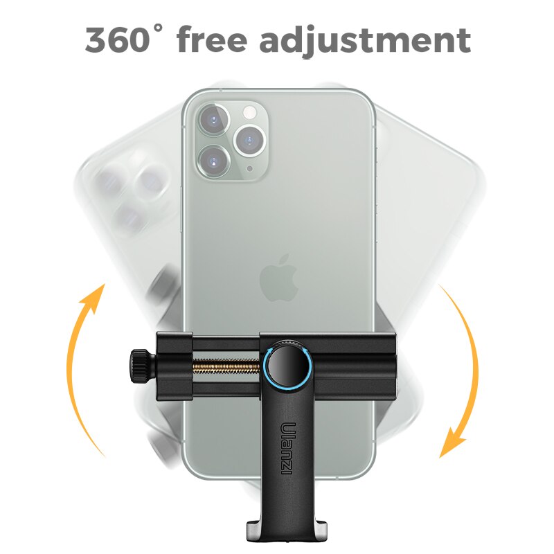 Ulanzi ST-17 Universal Smartphone Tripod Mount Vertical Shooting 360 Rotation Phone Mount Holder for iPhone Android