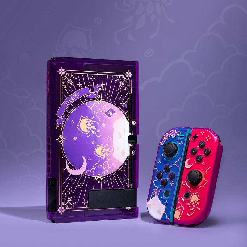 GeekShare Jellyfish Violet Nintendo Switch Shell NS Protective Full Cover Split TPU Soft Case For Nintendo Switch Accessories