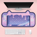 Kawaii Rabbit Trap Gaming Mouse Pad 44cm*80cm Super Cute Thickened Office Computer Big Mouse Pad Keyboard pad Wrist Rest Girl