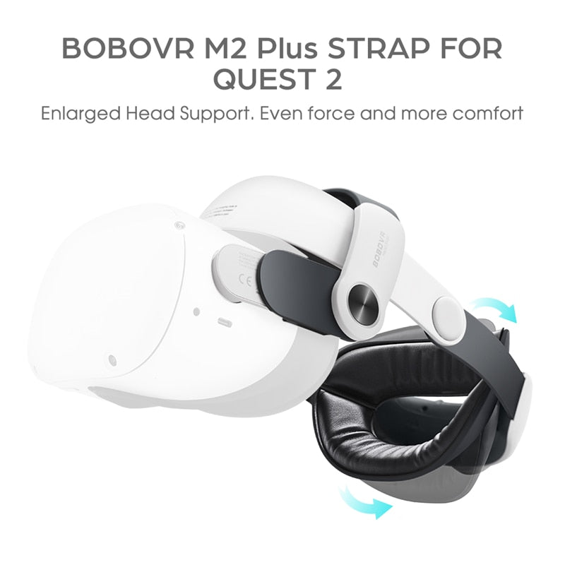 BOBOVR M2 PLUS Head Strap For Meta/Oculus Quest 2 Reduce Face Pressure Enhance Comfort Replacement of Elite Strap VR Accessories