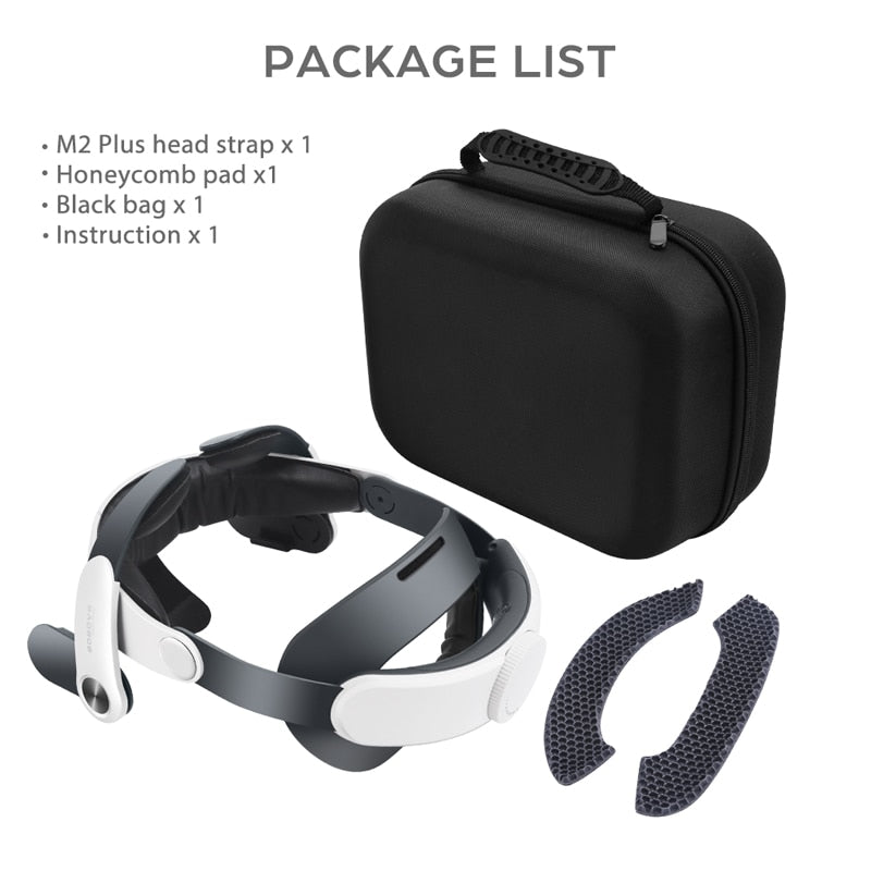 BOBOVR M2 PLUS Head Strap For Meta/Oculus Quest 2 Reduce Face Pressure Enhance Comfort Replacement of Elite Strap VR Accessories