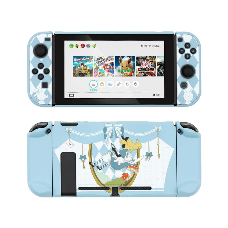 GeekShare Nintend Switch Case Cute Steamed Bread Rabbit Cartoon Soft Full Cover Back Girp Shell For Nintendo Switch Accessories