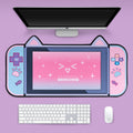 Kawaii Rabbit Trap Gaming Mouse Pad 44cm*80cm Super Cute Thickened Office Computer Big Mouse Pad Keyboard pad Wrist Rest Girl