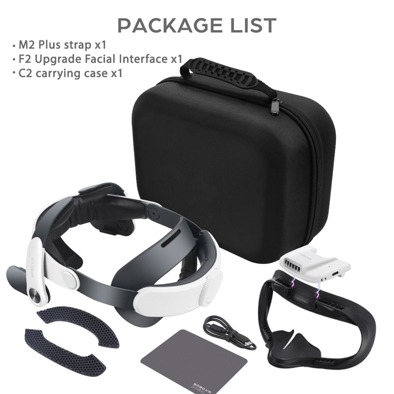 BOBOVR M2 PLUS Head Strap For Meta/Oculus Quest 2 Reduce Face Pressure Enhance Comfort Replacement of Elite Strap VR Accessories