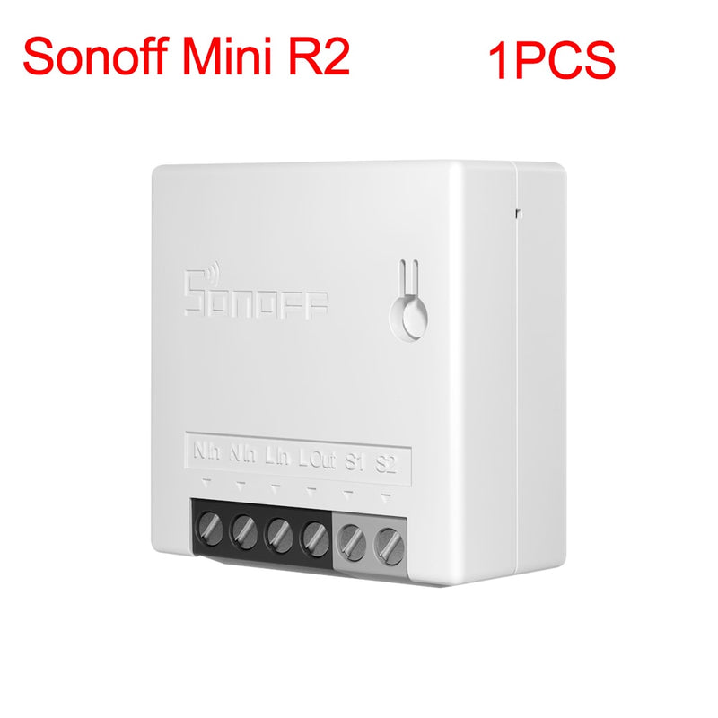 Sonoff Mini R2 Wifi Smart Switch MINIR2 2 Way Modules eWeLink APP DIY Switch Wireless Remote Control Work with Alexa Google Home