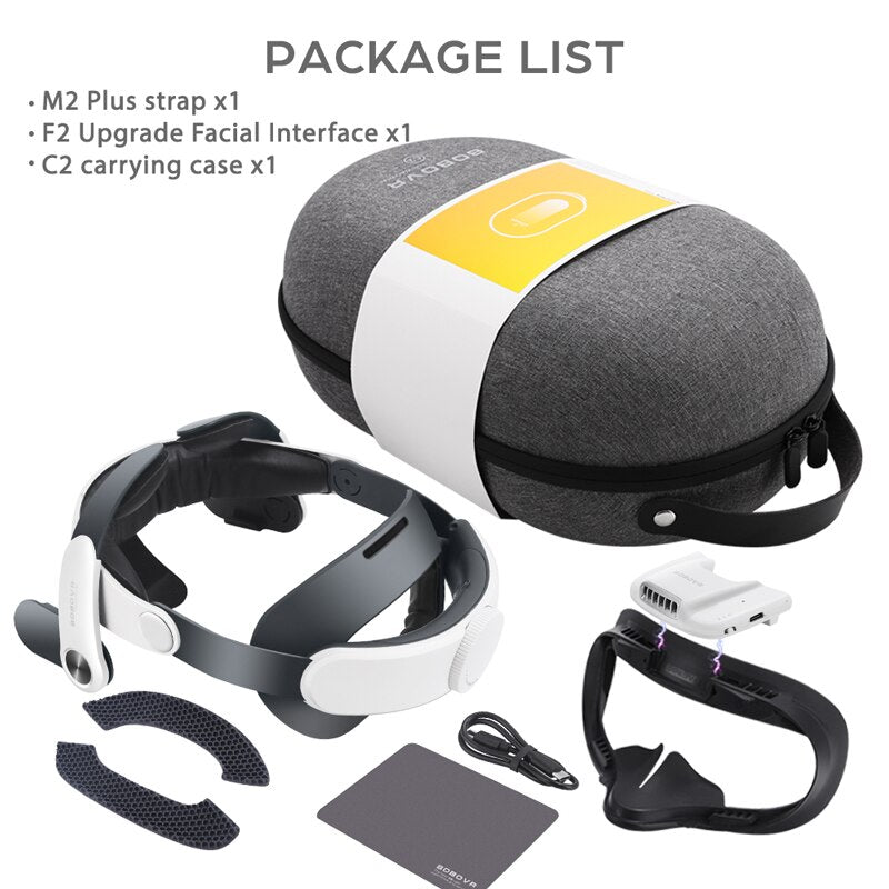 BOBOVR M2 PLUS Head Strap For Meta/Oculus Quest 2 Reduce Face Pressure Enhance Comfort Replacement of Elite Strap VR Accessories