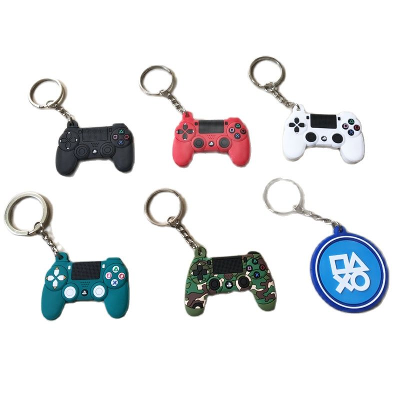 For PS5 PVC Soft Glue Mini Game Controller Key Chain PS4 Phone Wallet Backpack Pendant For Playstation5 Gamepad Game Accessories