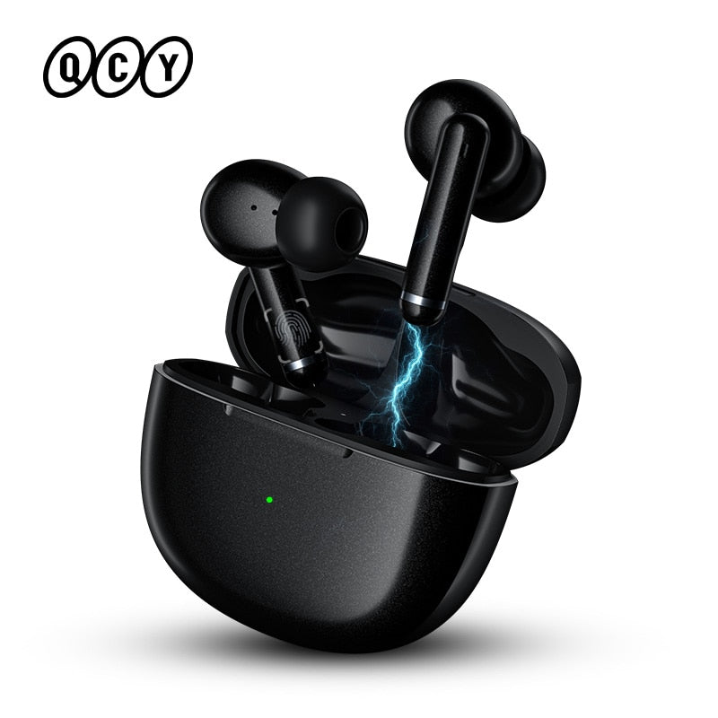 QCY HT03 TWS ANC Fone Bluetooth Earphones Noise Canceling Wireless Headphones Gaming Headphone With Microphone Handfree Earbuds