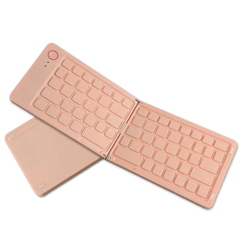 Hebrew/Russian/Spanish/Portuguese/Korean Folding Keyboard Bluetooth Keyboard Portable For Tablet iPad PC Android IOS Windows