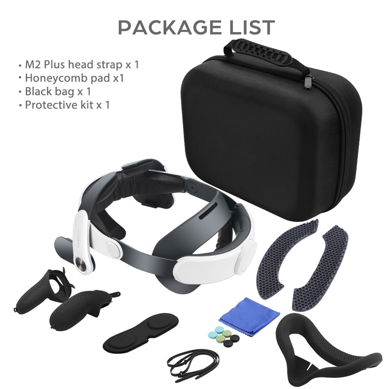 BOBOVR M2 PLUS Head Strap For Meta/Oculus Quest 2 Reduce Face Pressure Enhance Comfort Replacement of Elite Strap VR Accessories