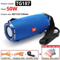 50W High Power TG187 Bluetooth Speaker Waterproof Portable Column For PC Computer Speakers Subwoofer Boom Box Music Center FM TF