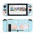 GeekShare Nintend Switch Case Cute Steamed Bread Rabbit Cartoon Soft Full Cover Back Girp Shell For Nintendo Switch Accessories