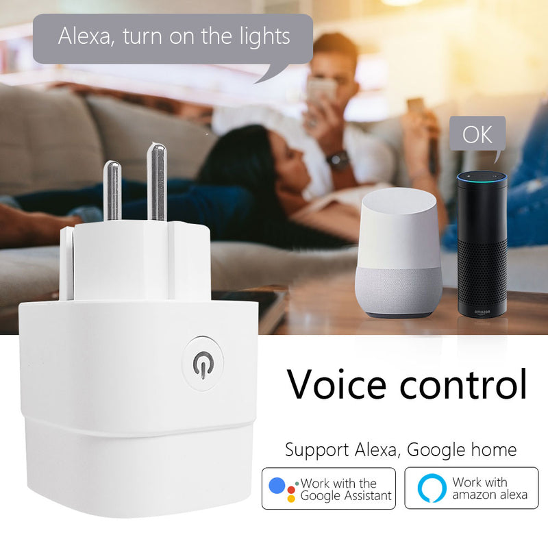 CBE WiFi Smart Plug Sockets 16A EU Plug Tuya Smart Life APP Work with Alexa Google Home Smart-Home Automation EU UK Plug Yandex