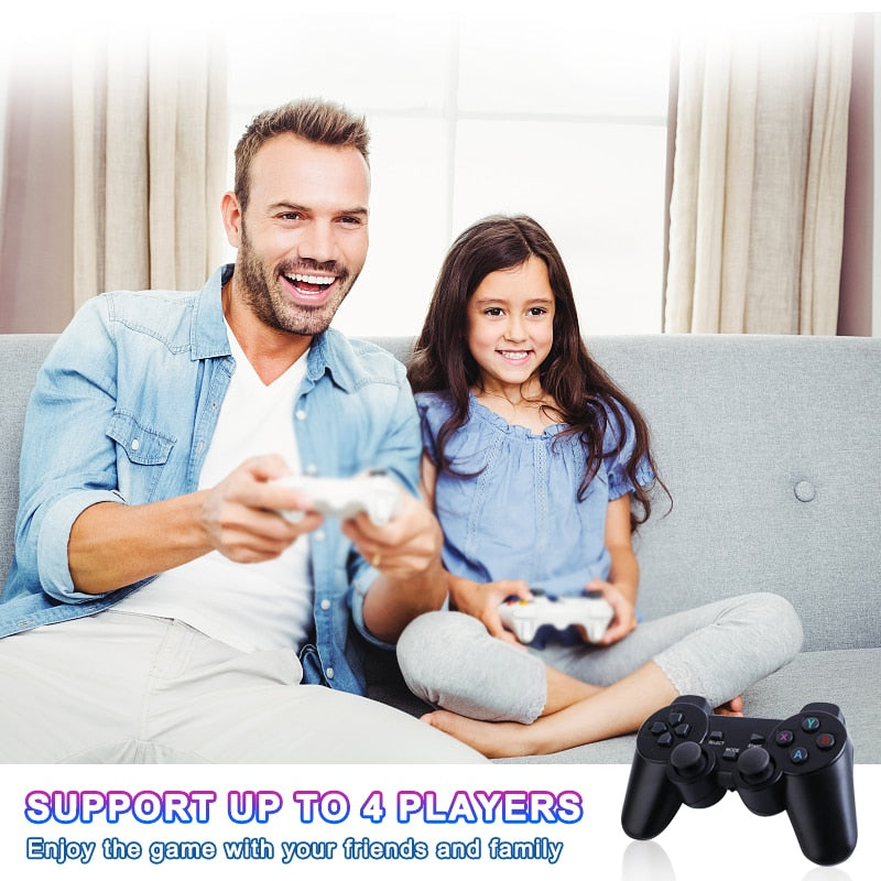 TSINGO New Super Console X Max Plus 4K HD Output Dual System WiFi Retro TV Video Game Player 65000+ Games For PSP/PS1/SS/N64