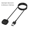 Sense Charging Cable Dock Station Smart Bracelet Replacement Charging Cable Portable USB Charger for Fitbit Versa 3/2/Fitbit