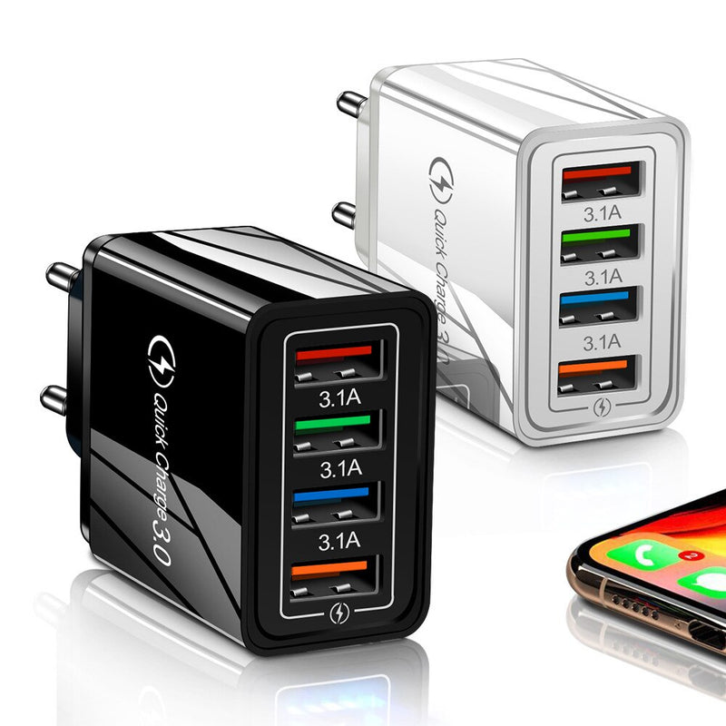 4 USB Charger Quick Charge 3.0