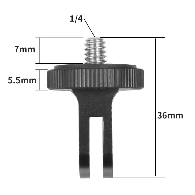 Aluminum Alloy 1/4 inch Mini Tripod Adapter