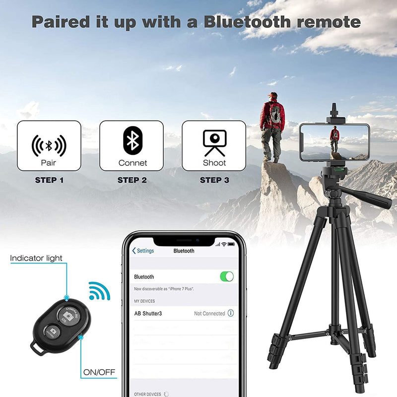 Tripod Extendable Stand Remote Control