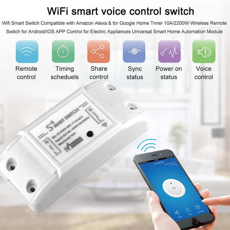 Tuya Wifi Switch DIY Wireless Remote