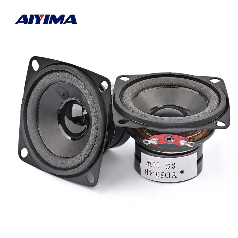 AIYIMA 2Pcs Portable Audio Speaker 8 Ohm 10W Mini Full Range Loudspeaker DIY Multimedia BT Speaker Home Theater