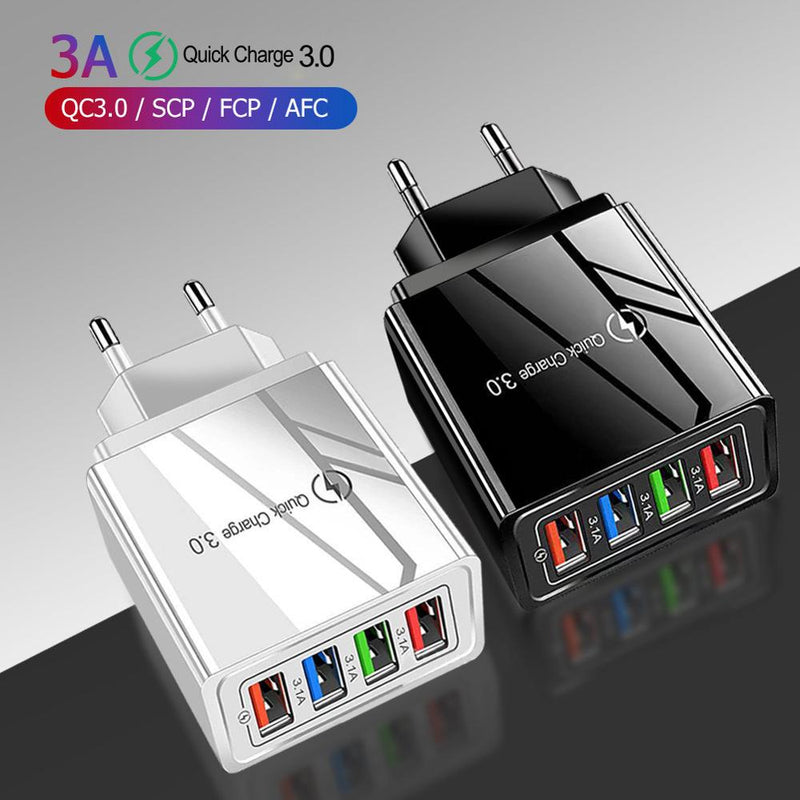 4 USB Charger Quick Charge 3.0