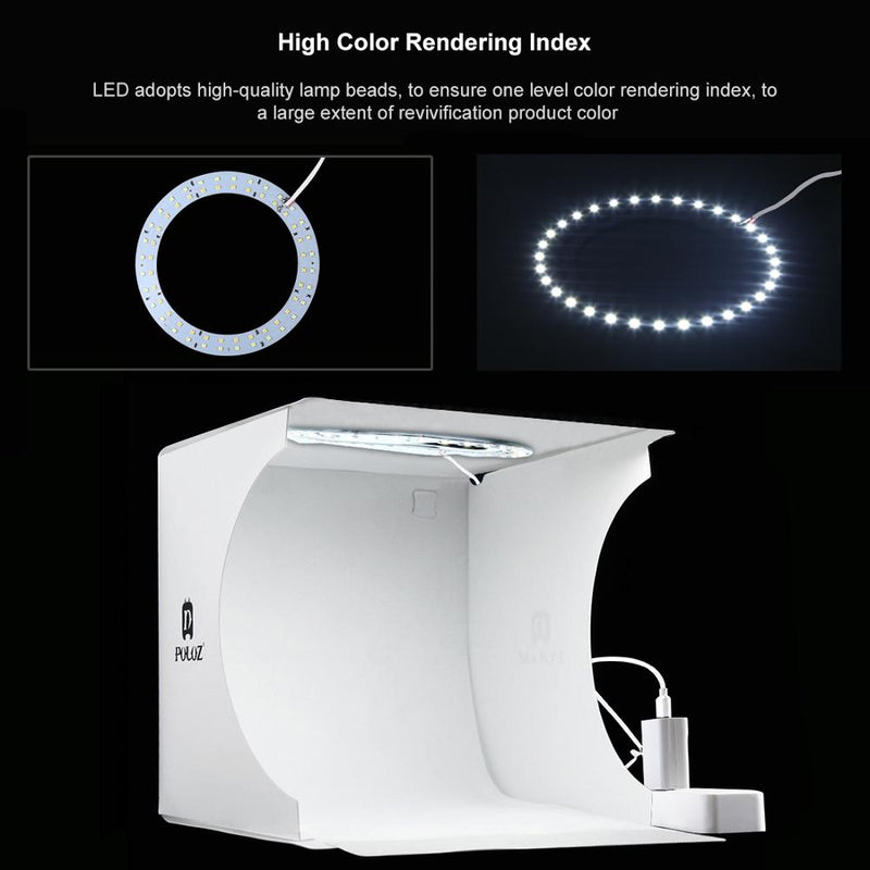 Ring Lightbox Folding Portable Photo Studio Box