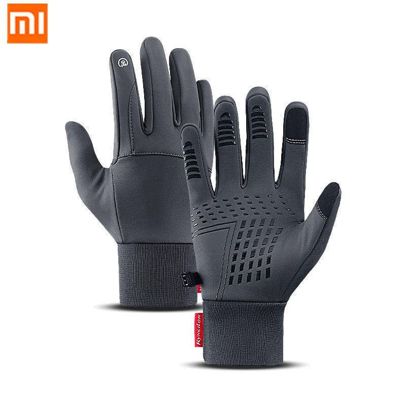 XiaoMi mijia warm windproof gloves touch screen water repellent non-slip mitten ski riding sports gloves winter men and women