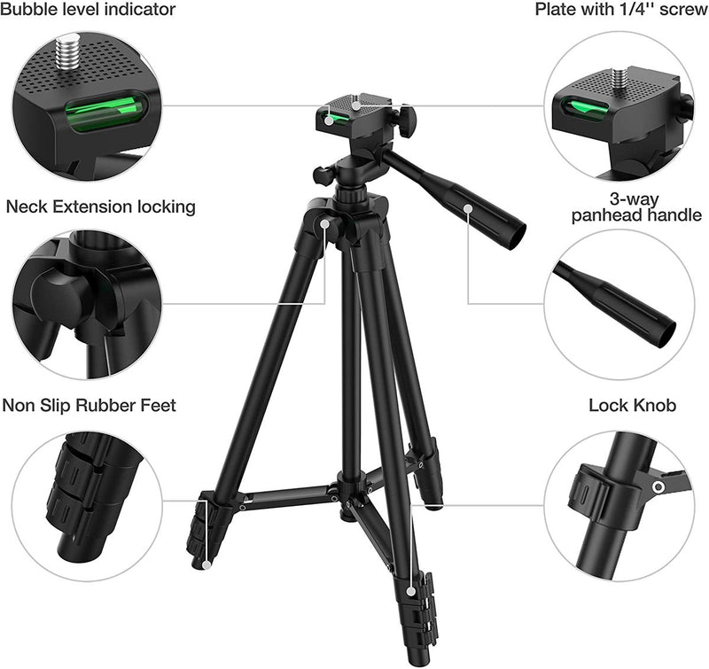 Tripod Extendable Stand Remote Control