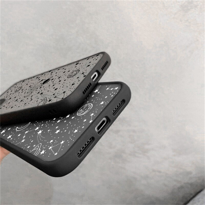 Starry Sky Matte Phone Case For iPhone